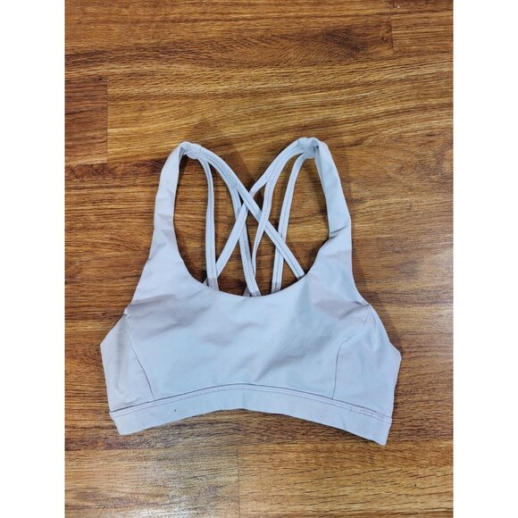 Lululemon Free To Be Serene Bra Women's 2 Beige W2AJ5S Athletic Stretch - Picture 1 of 3